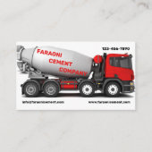 Beton en Cement Aannemer Bedrijf Visitekaartje (Voorkant)
