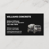 Beton en Cement Aannemer Bedrijf Visitekaartje (Voorkant)