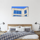 Beton & Glas Canvas Afdruk (Insitu (Slaapkamer))