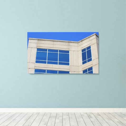 Beton & Glas Canvas Afdruk (Insitu (Houten vloer))