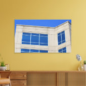 Beton & Glas Canvas Afdruk (Insitu (Woonkamer))