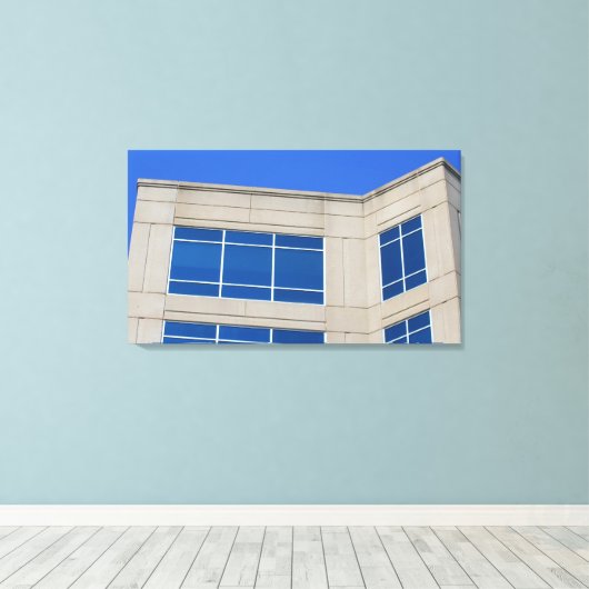 Beton & Glas Canvas Afdruk (Insitu (Houten vloer))