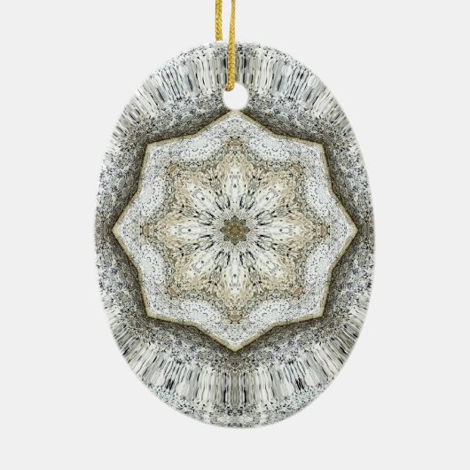 Beton Grey Star Ornament (Achterkant)