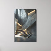 Beton & Licht Canvas Afdruk (Voorkant)