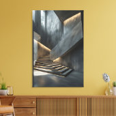 Beton & Licht Canvas Afdruk (Insitu (Woonkamer))