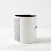 Beton met een zonnekleed erop tweekleurige koffiemok (Center)