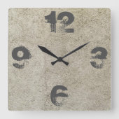 beton vierkante klok (Voorkant)