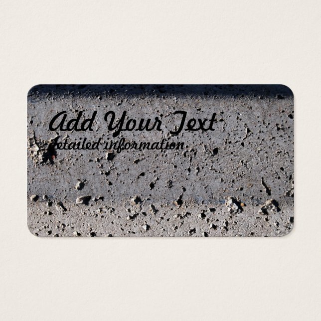 Beton. Visitekaartje (Voorkant)