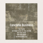 beton visitekaartje (Buitenkant ongevouwen)