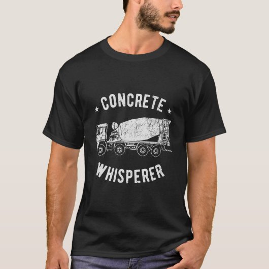 Betonafwerker en betonwerker t-shirt (Voorkant)