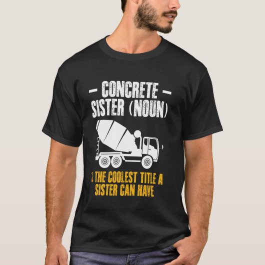 Betonarbeidster Zuster Definitie T-shirt (Voorkant)