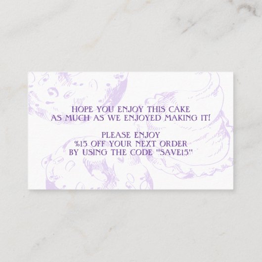 Betonbakkerij Kortingloyaliteit Visitekaartje (Achterkant)