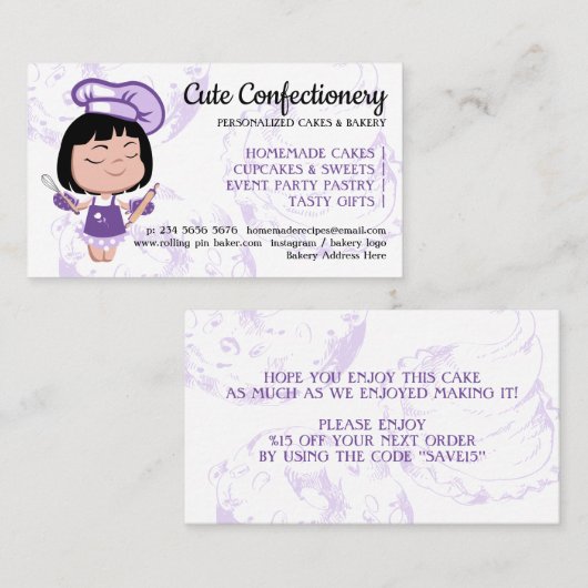 Betonbakkerij Kortingloyaliteit Visitekaartje (Voorkant / Achterkant)