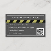 Betonband en constructiezone visitekaartje (Achterkant)