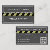 Betonband en constructiezone visitekaartje (Voorkant / Achterkant)