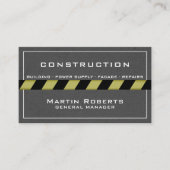 Betonband en constructiezone  visitekaartje (Voorkant)