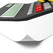 Betonbank op een Poster voor rekenmachines (Hoek)