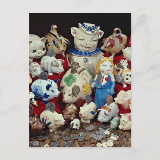 Betonbanken voor kinderen briefkaart (Voorkant)