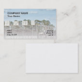 betonblokken op steigers visitekaartje (Voorkant / Achterkant)