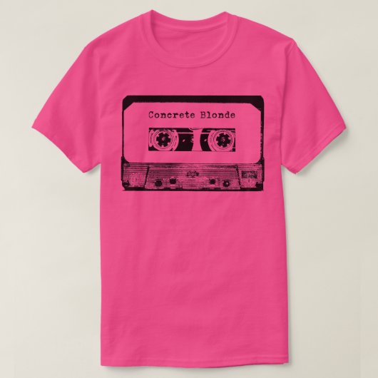 Betonblond Cassettebandje T-shirt (Design voorkant)