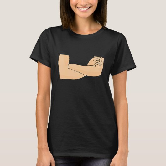 Betonde armen Betrouwbare weergave T-shirt (Voorkant)