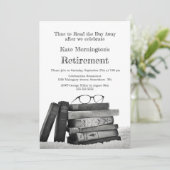 Betonde boeken en leesbril van de Pietenpartij Kaart (Staand voorkant)