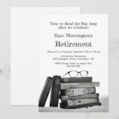 Betonde boeken en leesbril van de Pietenpartij Kaart (Voorkant / Achterkant)