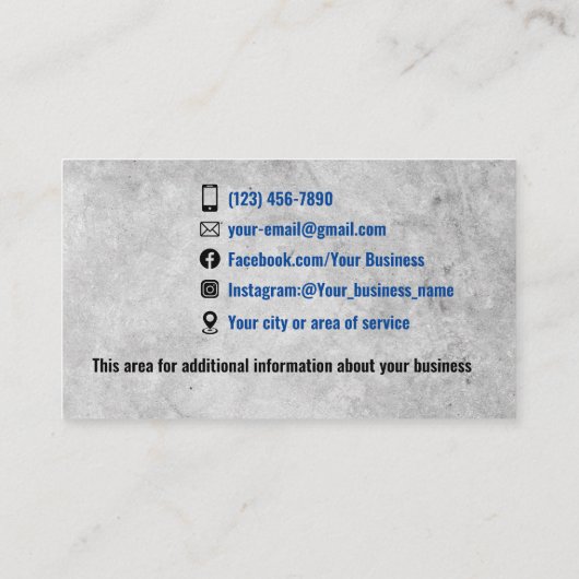 Betondienst Visitekaartjes (Achterkant)