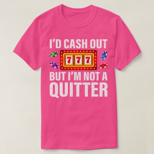 Betongeld, maar geen echte casino t-shirt (Design voorkant)