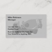 Betongieten en mengen van Visitekaartjes (Achterkant)