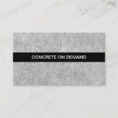 Betongieten en mengen van Visitekaartjes (Voorkant)