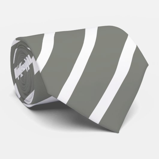 Betongrau gestreift Krawatte Stropdas (Opgerold)