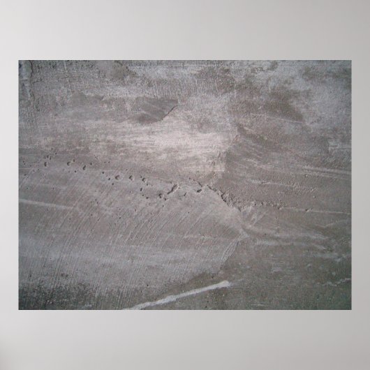 Betongrijze schuurpleister poster (Voorkant)