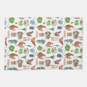 Betongroene kippenfokkerijen verkopen tuinrooster theedoek (Horizontaal)