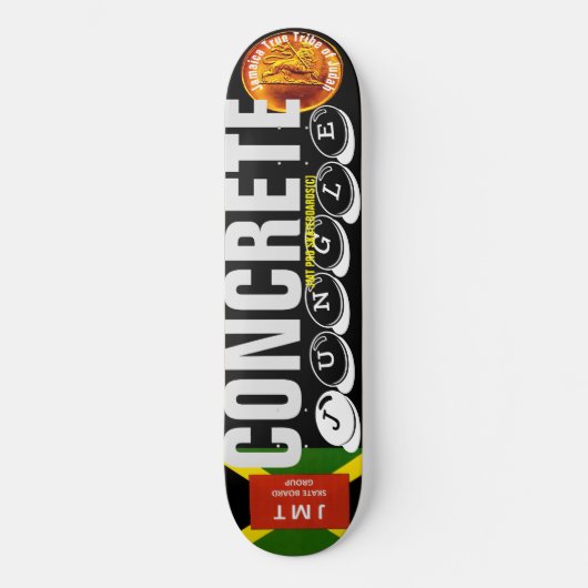 BETONJUNGLE 8 1/4" Skateboarddek Persoonlijk Skateboard (Voorkant)