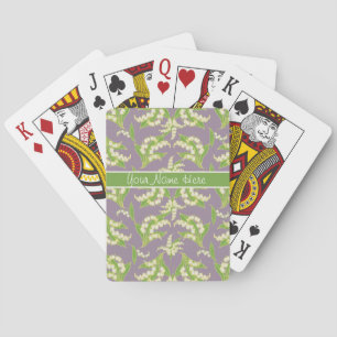 Betonkaarten voor pokerspelen: Lilies van de valle Speelkaarten