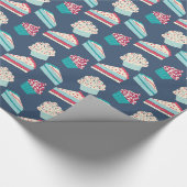 Betonkoeken en cupcakes cadeaupapier (Hoek)