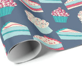 Betonkoeken en cupcakes cadeaupapier (Rol Hoek)