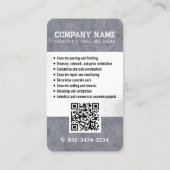 Betonleggen, Bouw, Betonbedrijf C Visitekaartje (Achterkant)