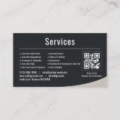 Betonleverancier QR-code Professioneel Visitekaartje (Achterkant)