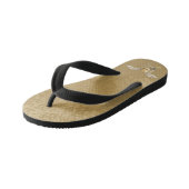 Betonmenger beige kinder teenslippers (Schuin)