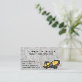 betonmenger | Betonnen textuur achtergrond Visitekaartje (Staand voorkant)