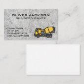 betonmenger | Betonnen textuur achtergrond Visitekaartje (Voorkant / Achterkant)