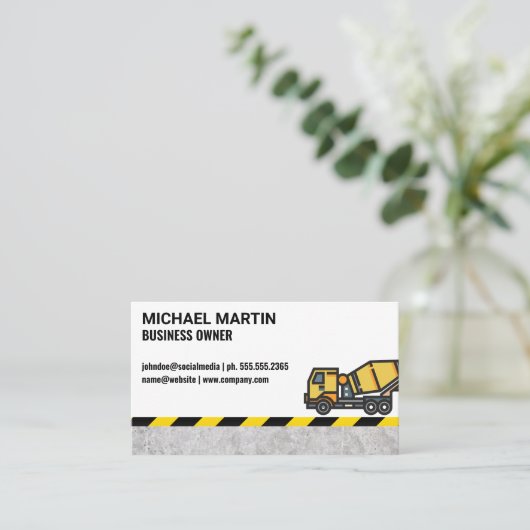 Betonmenger | Bouw Visitekaartje (Staand voorkant)