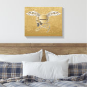 betonmenger canvas afdruk (Insitu (Slaapkamer))