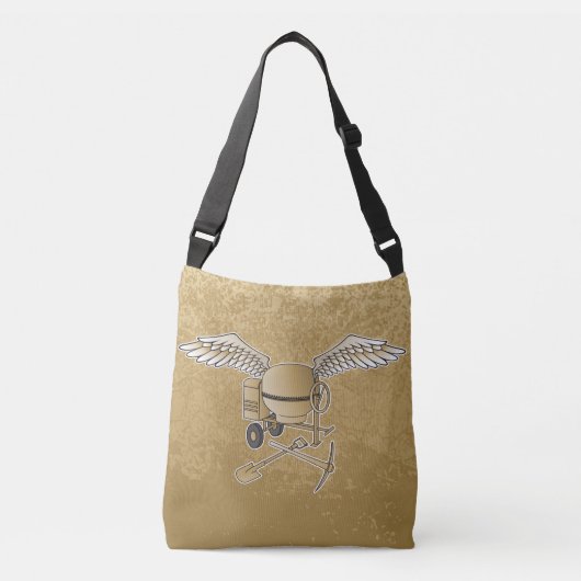 betonmenger crossbody tas (Voorkant)