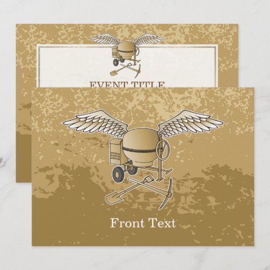 betonmenger kaart (Voorkant / Achterkant)