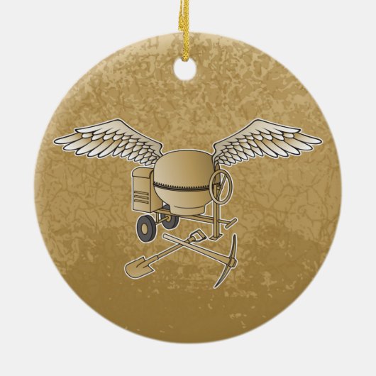 betonmenger keramisch ornament (Achterkant)