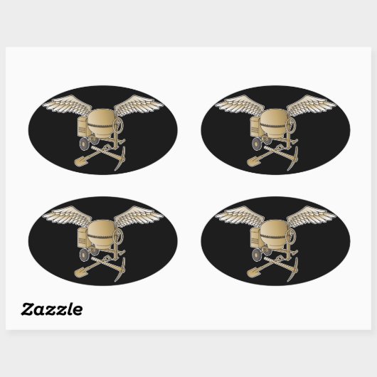 betonmenger ovale sticker (Vel)