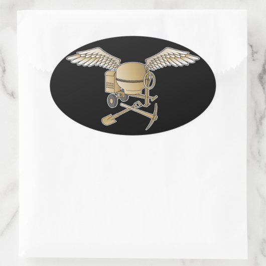 betonmenger ovale sticker (Tas)